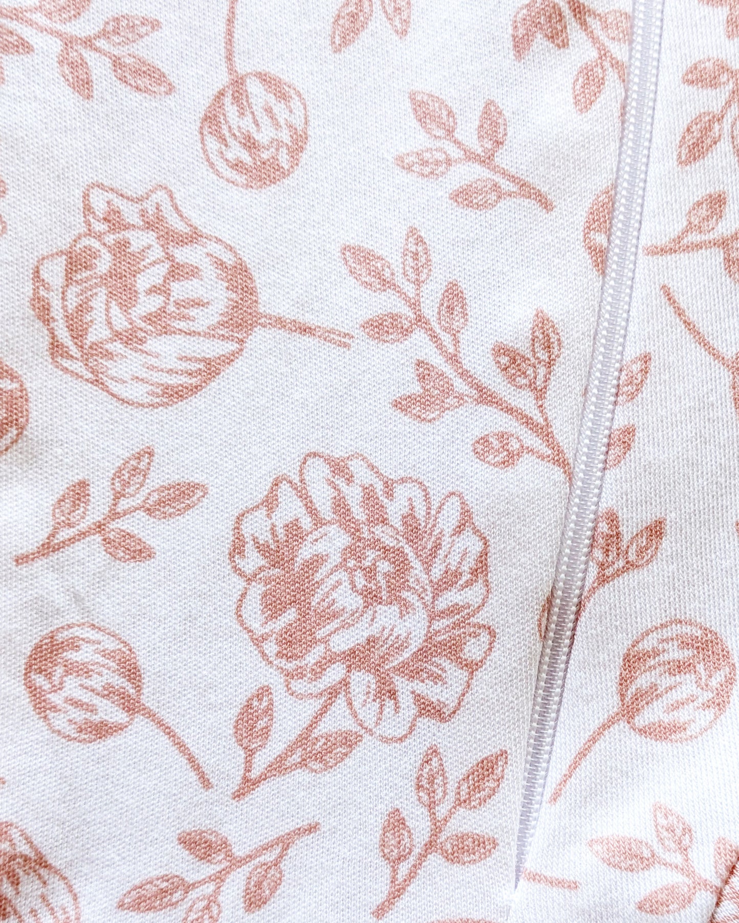 Organic Full Bodysuit - Blush Peony