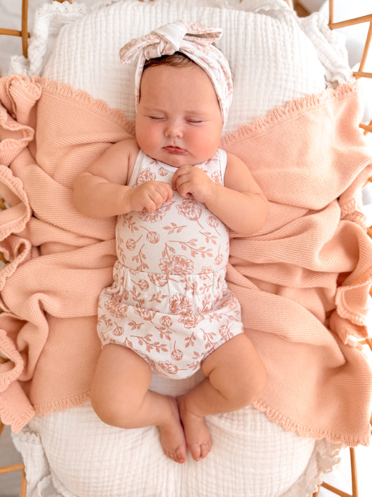 Singlet & Bloomers Set - Blush Peony