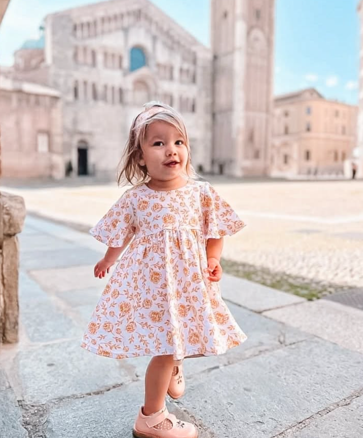 We Fly High Dress - Golden Peony