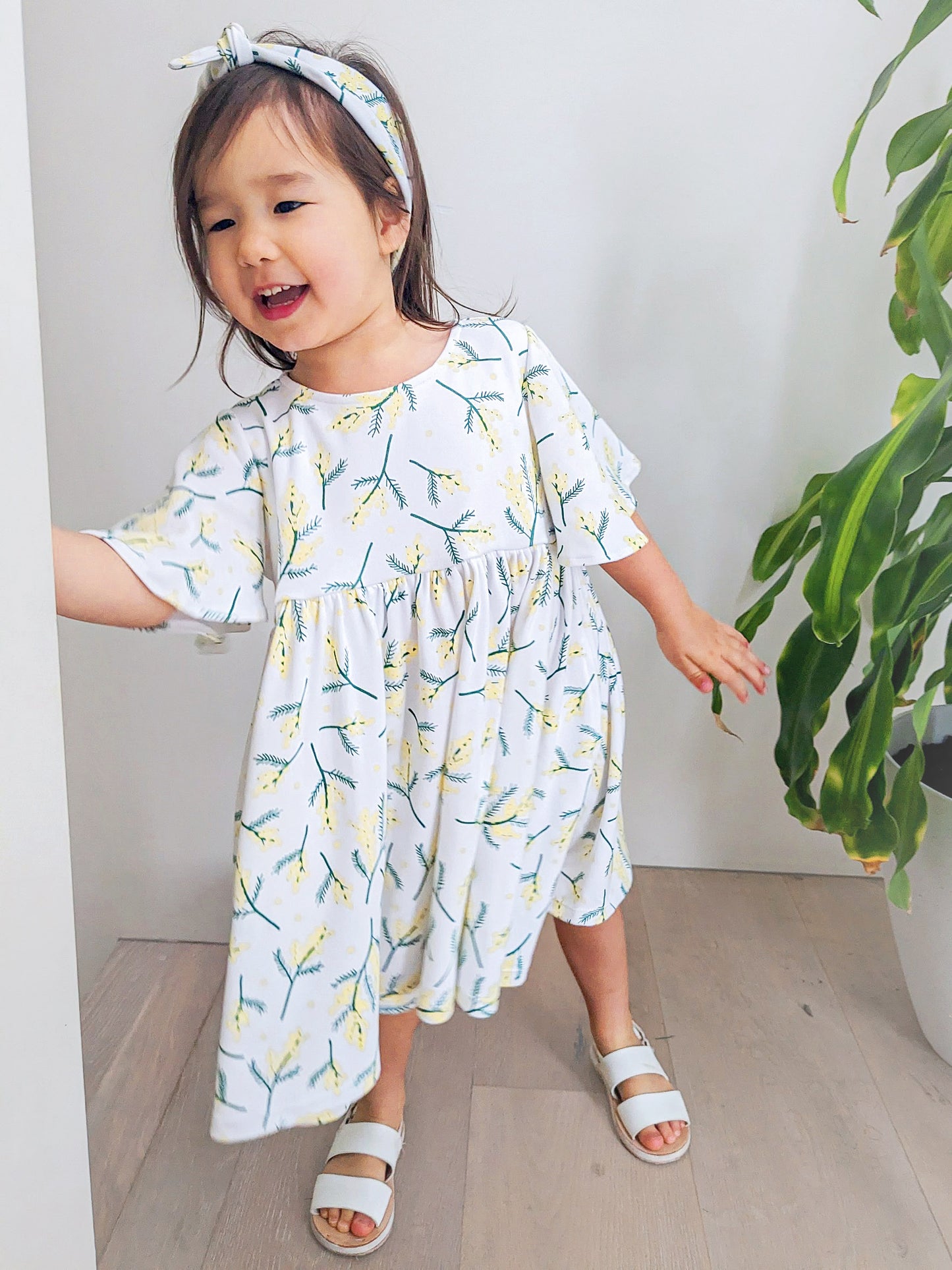 We Fly High Dress - Wattle