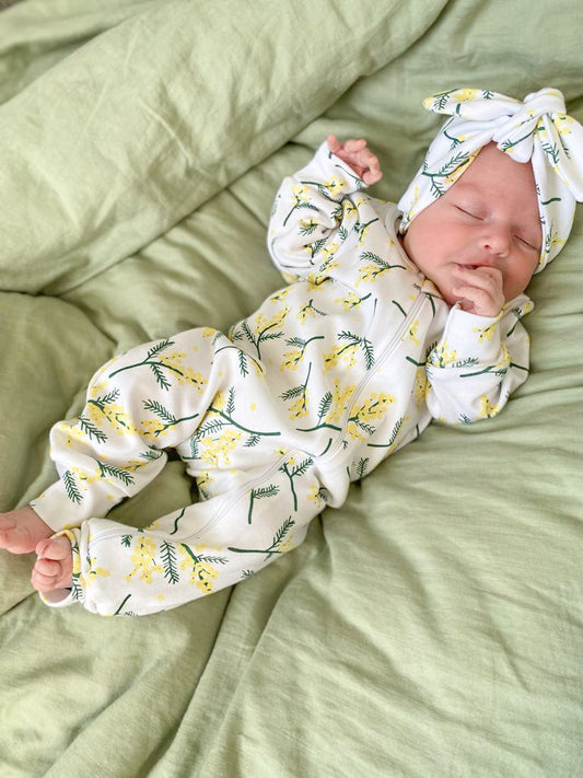 Full Bodysuit Set with Headband - Wattle