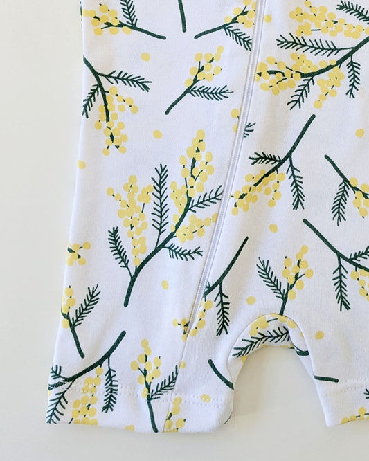 Short Sleeve Romper - Wattle