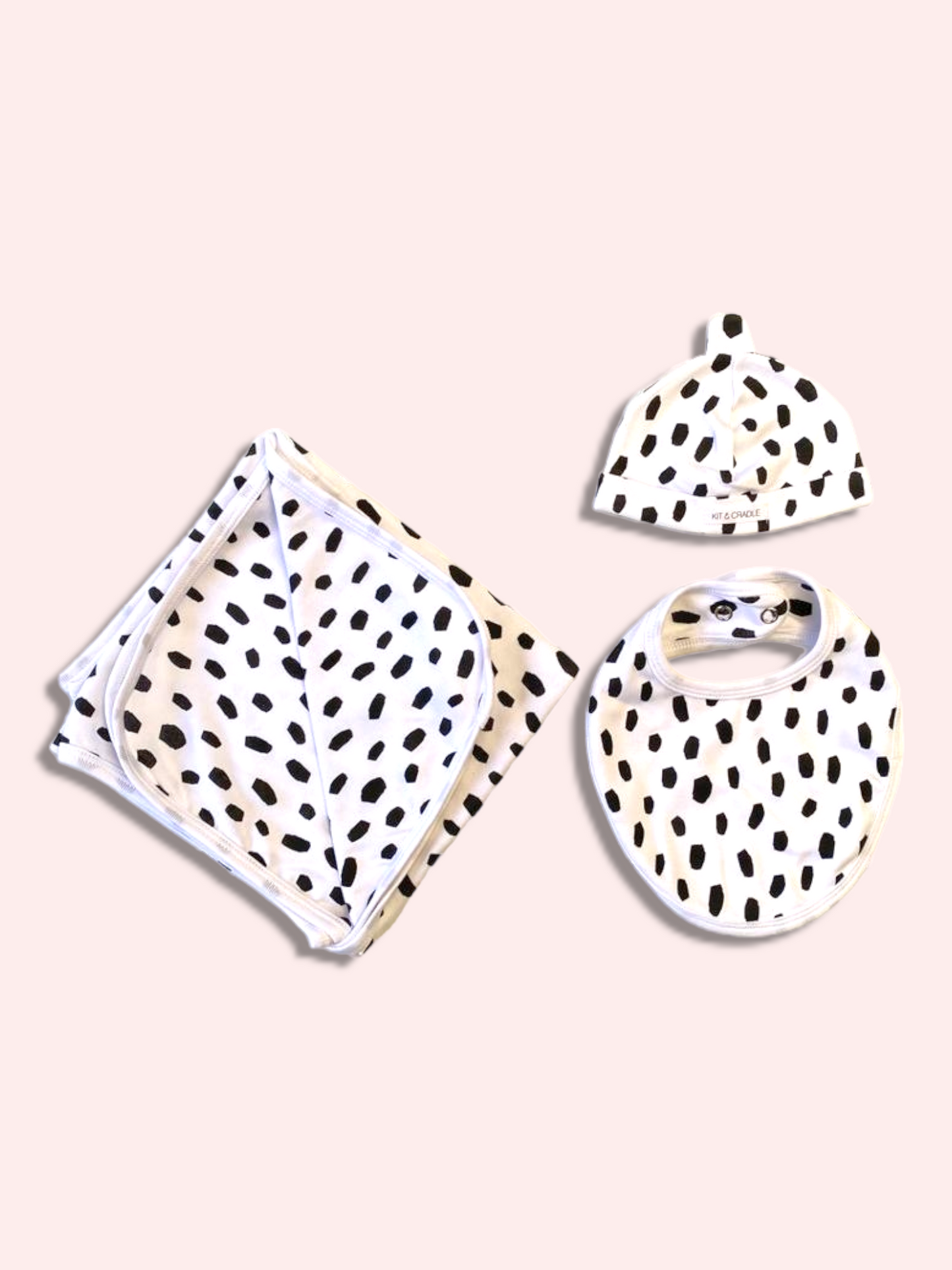Newborn Accessories Bundle with Beanie - Black Cheetah