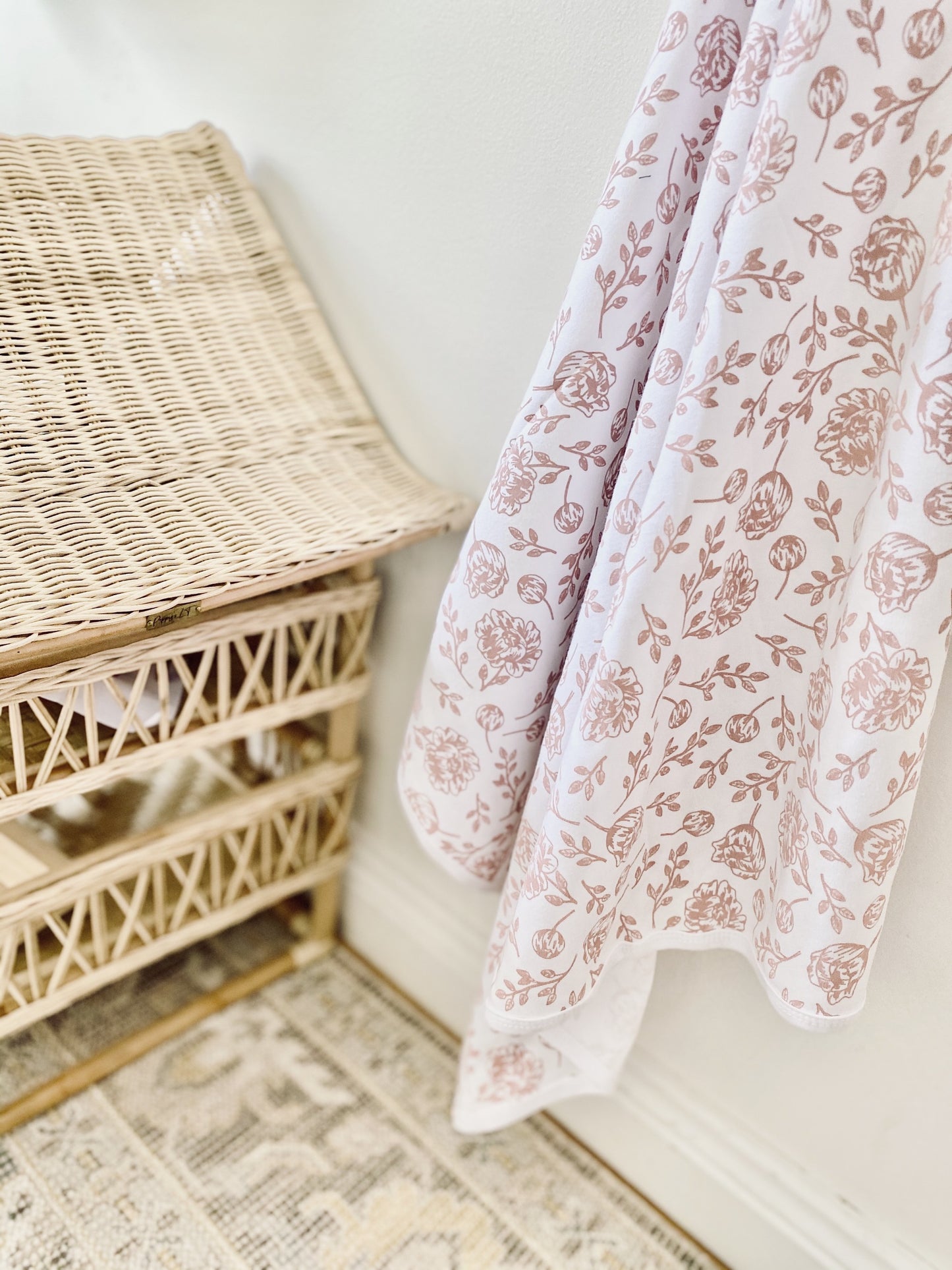 Blush Peony Baby Blanket Kit & Cradle