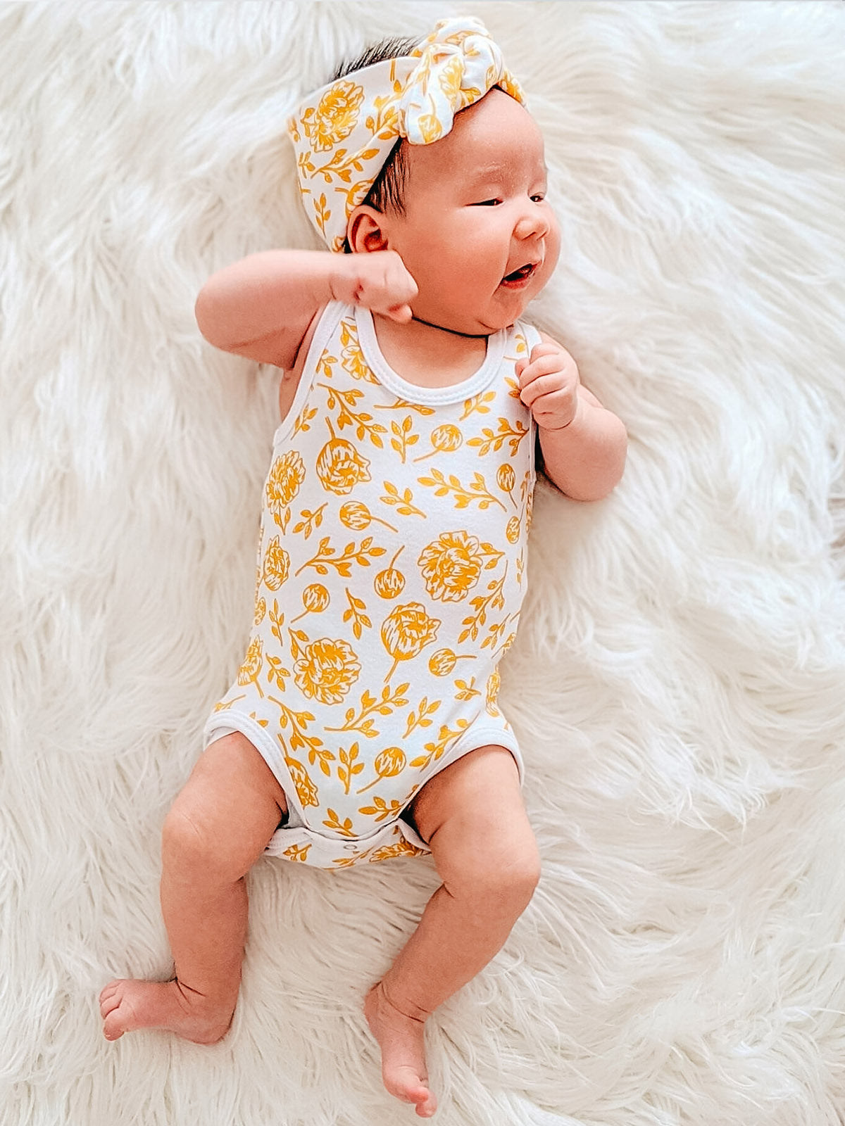 Singlet & Bloomers Set - Golden Peony