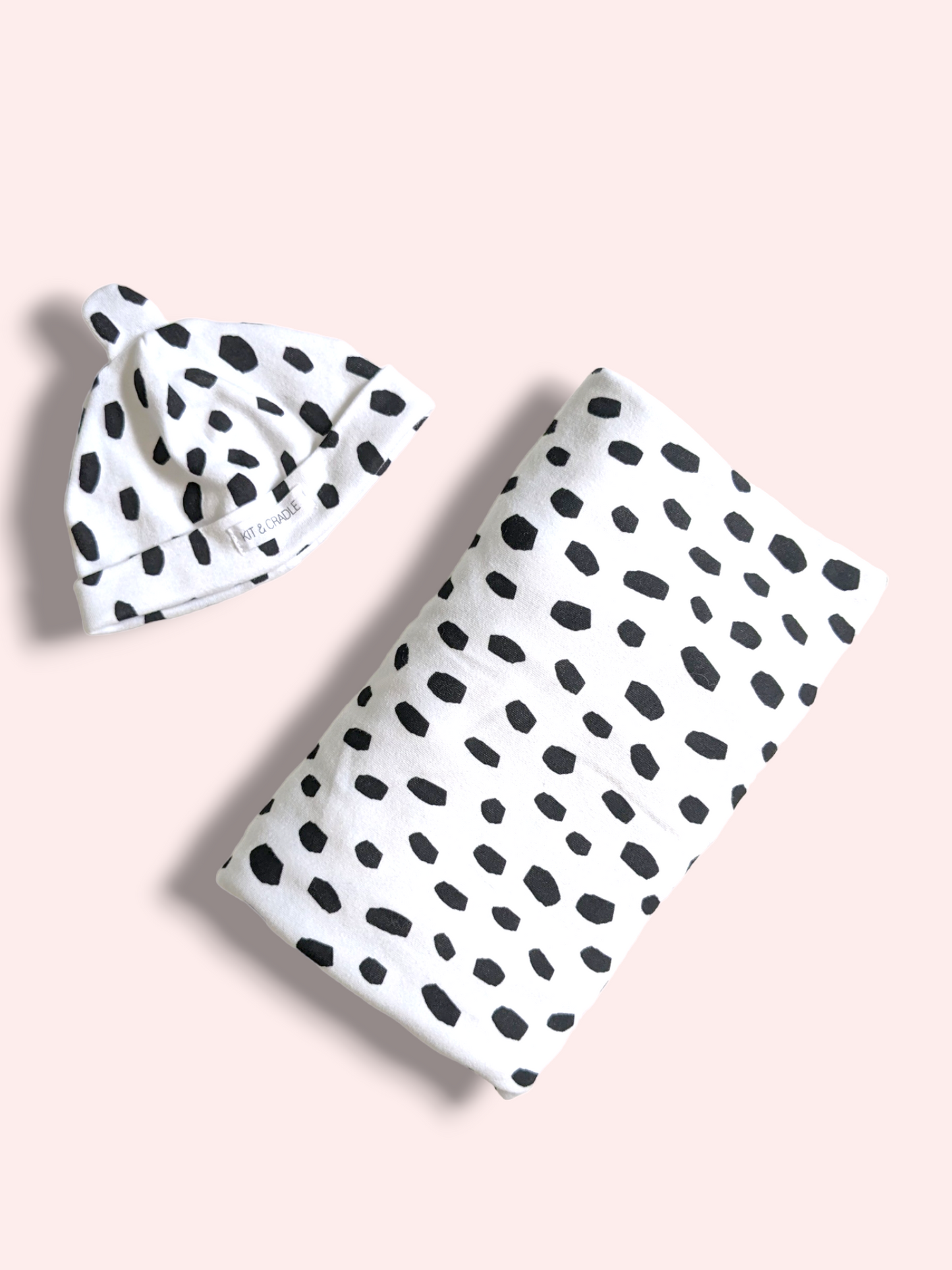 New Arrival Set with Beanie - Black Cheetah