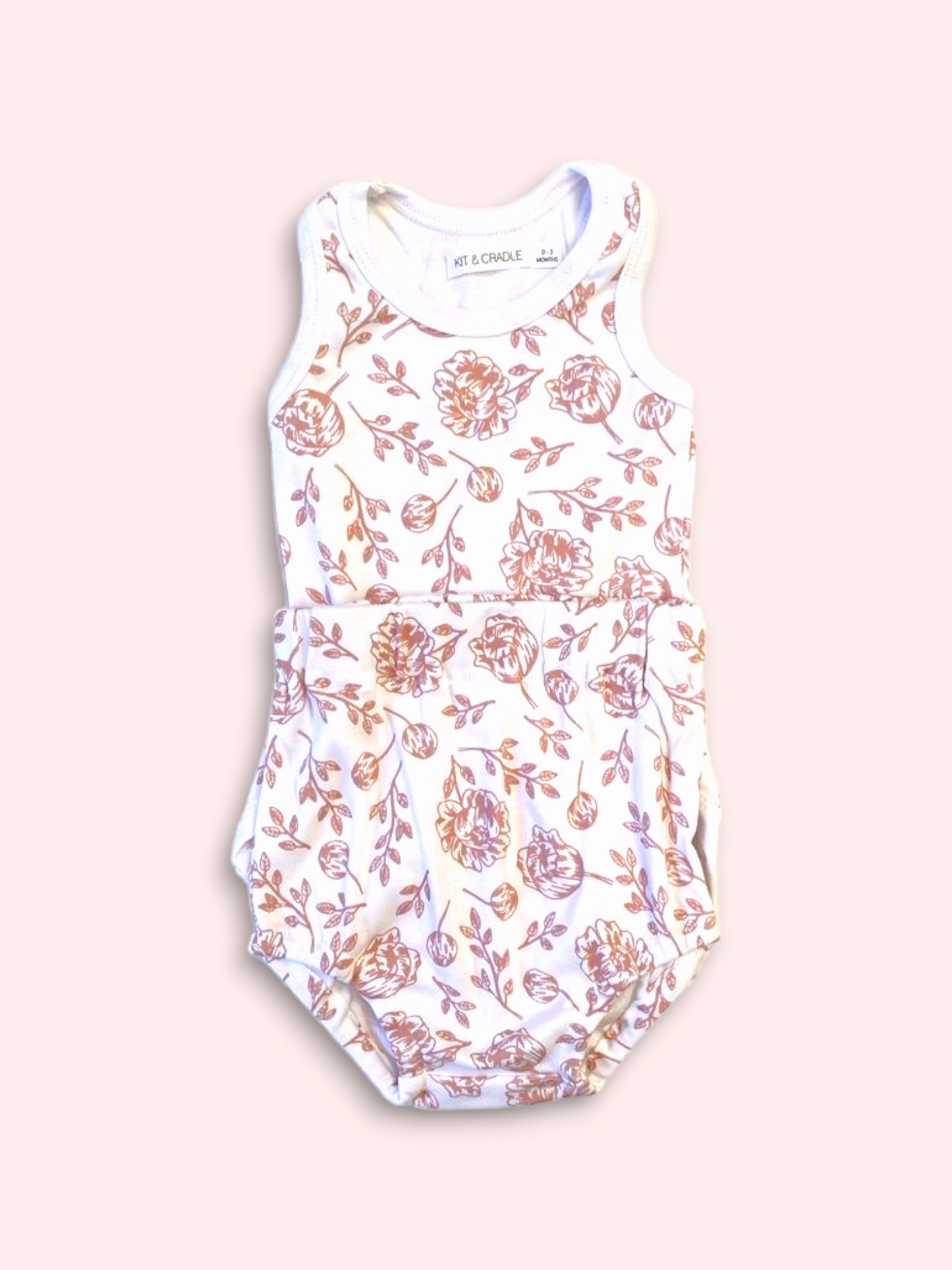 Singlet & Bloomers Set - Blush Peony