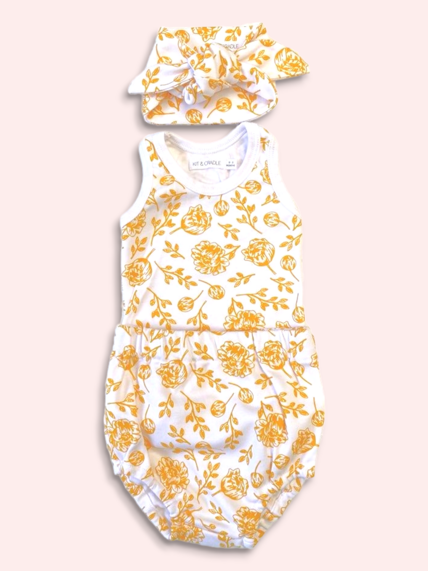 Singlet & Bloomers Set - Golden Peony