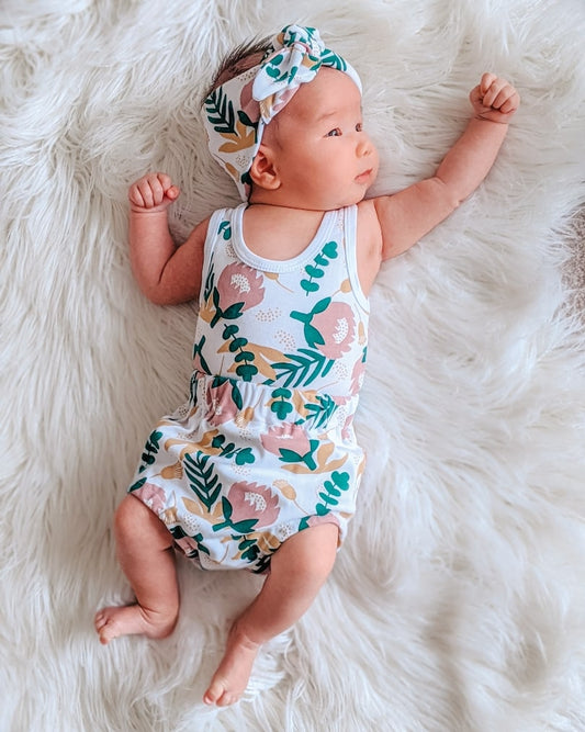 SALE Organic Singlet Bodysuit - Protea