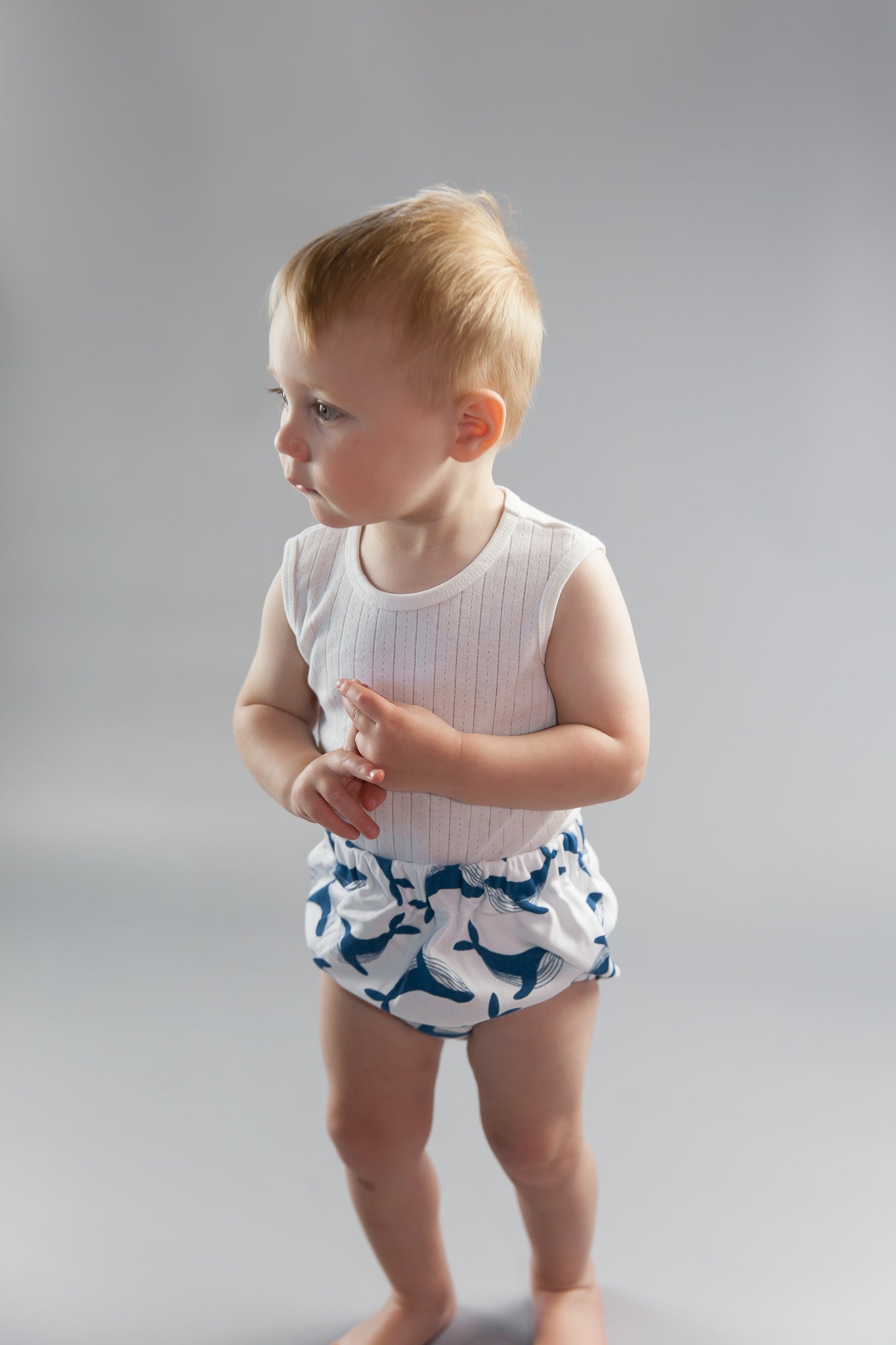 Whale Baby Bloomers Kit & Cradle
