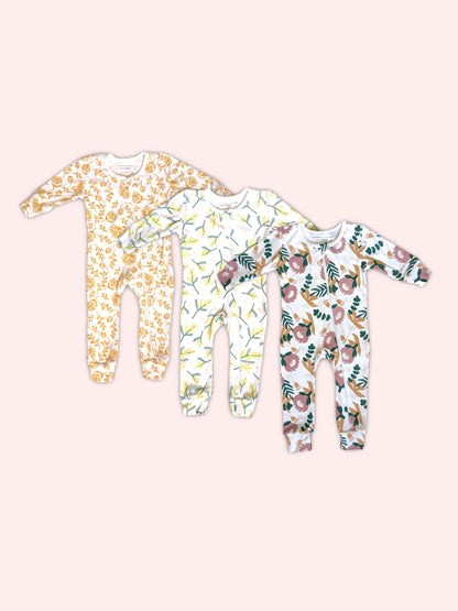 Triple Pack - Full Bodysuit Bundle for Girls