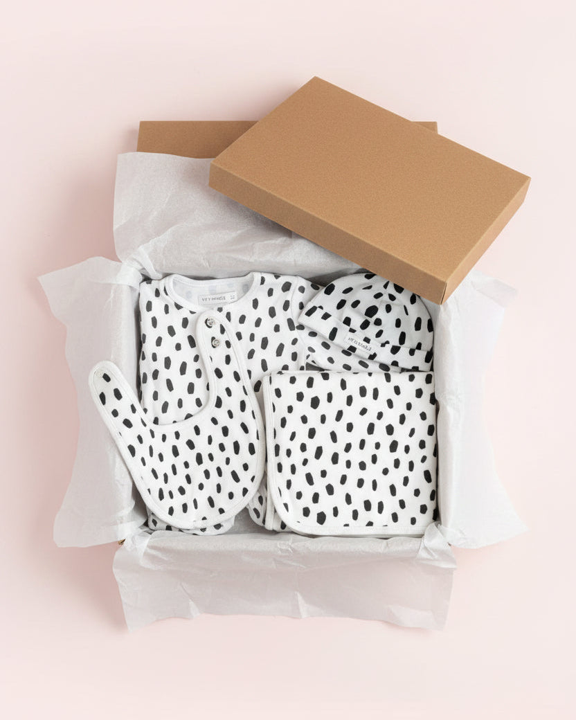 Winter Baby Essentials Bundle - Black Cheetah