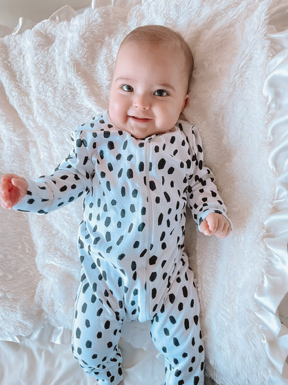 Organic Full Bodysuit - Black Cheetah