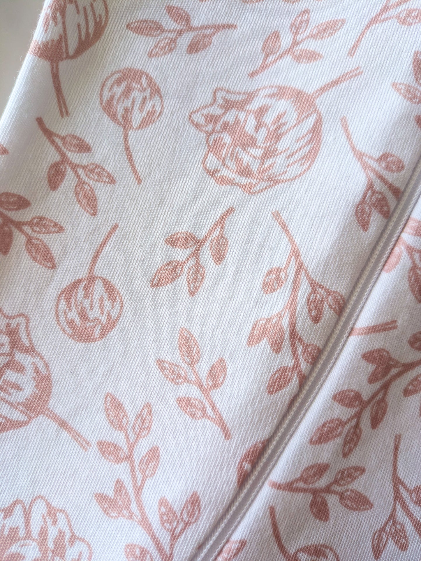 Short Sleeve Romper - Blush Peony