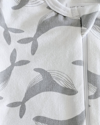 Organic Full Bodysuit - Grey Whale