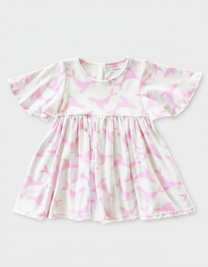 We Fly High Dress - Pink Whale