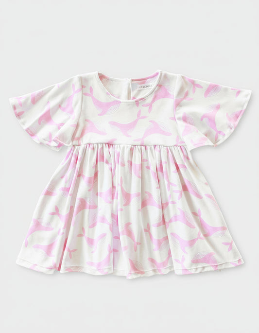 We Fly High Dress - Pink Whale