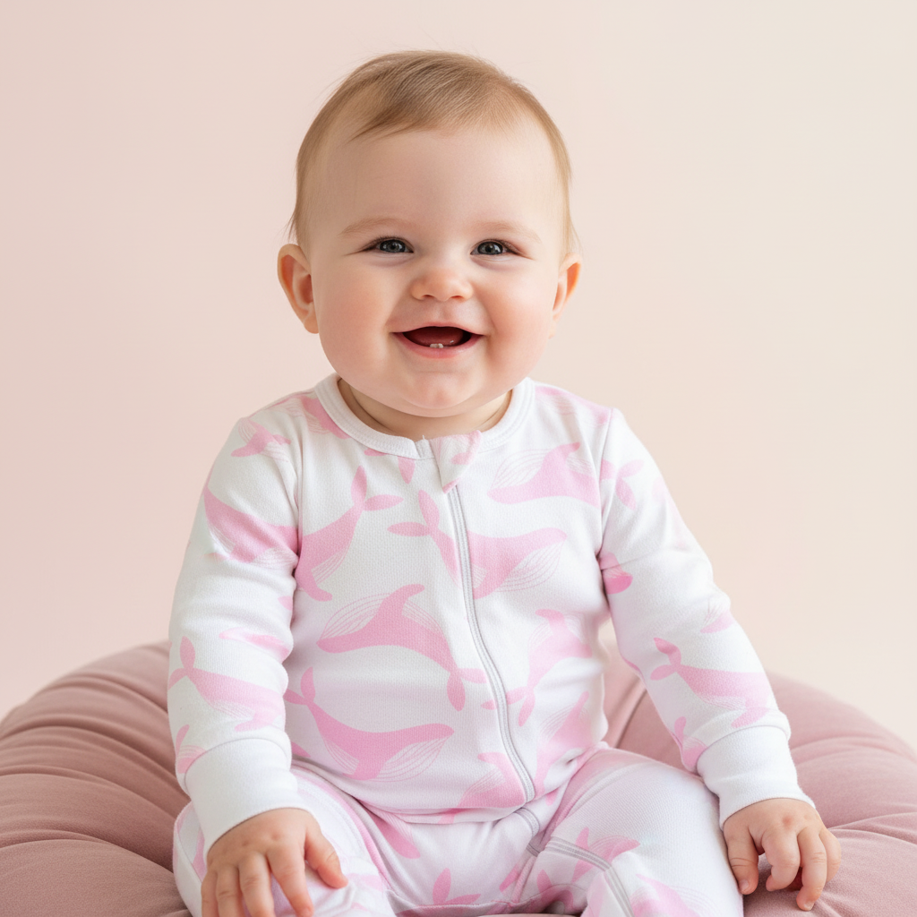 6-month-old baby wearing