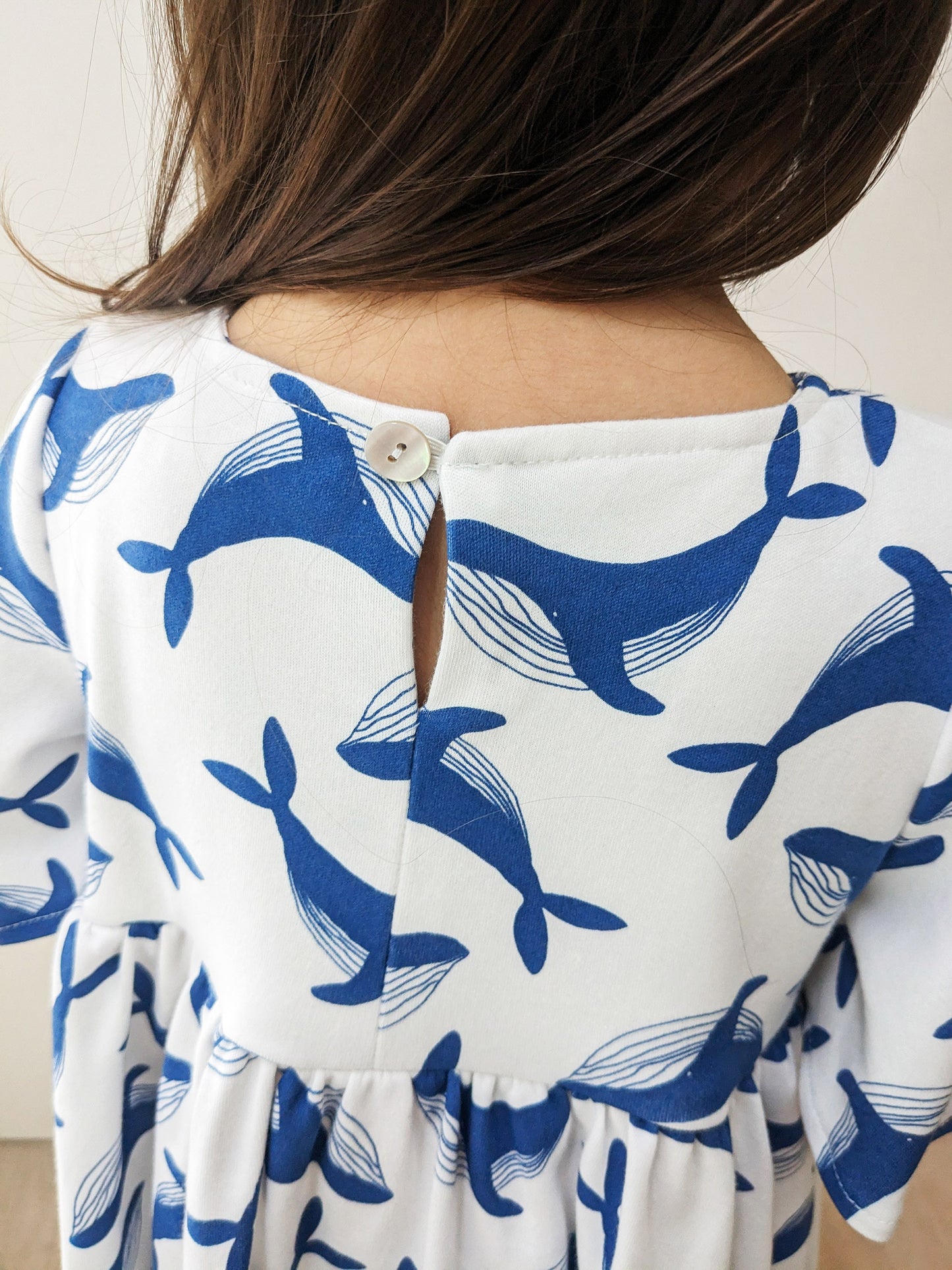 We Fly High Dress - Whale