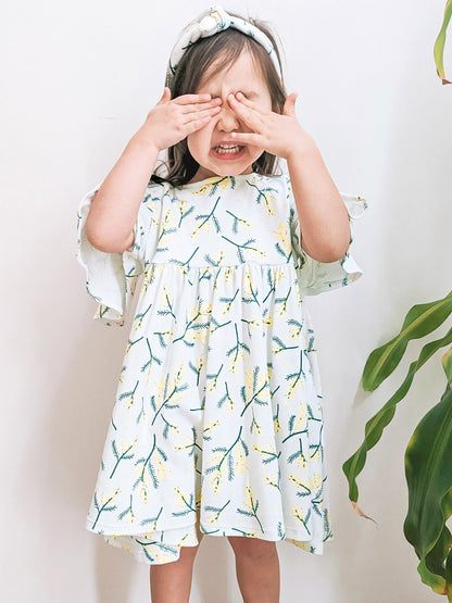 We Fly High Dress - Wattle