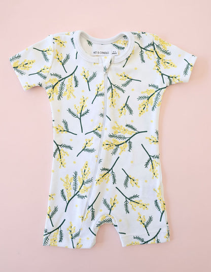 Short Sleeve Romper - Wattle