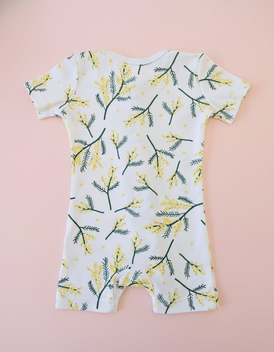 Short Sleeve Romper - Wattle