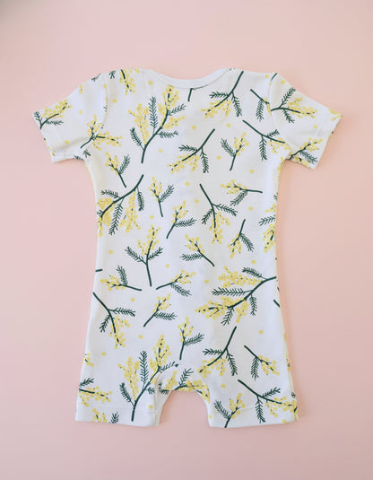 Short Sleeve Romper - Wattle