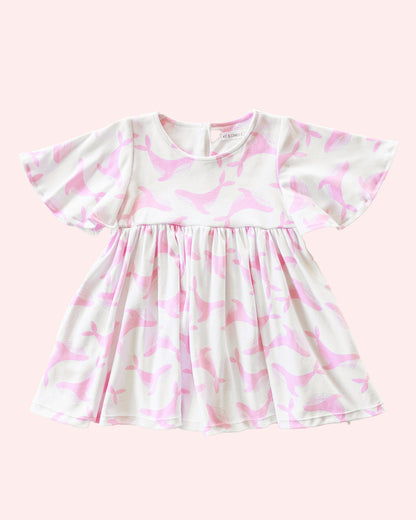 We Fly High Dress - Pink Whale