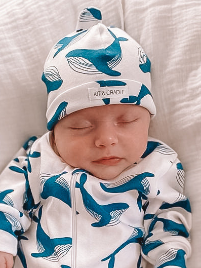 Newborn Beanie - Whale