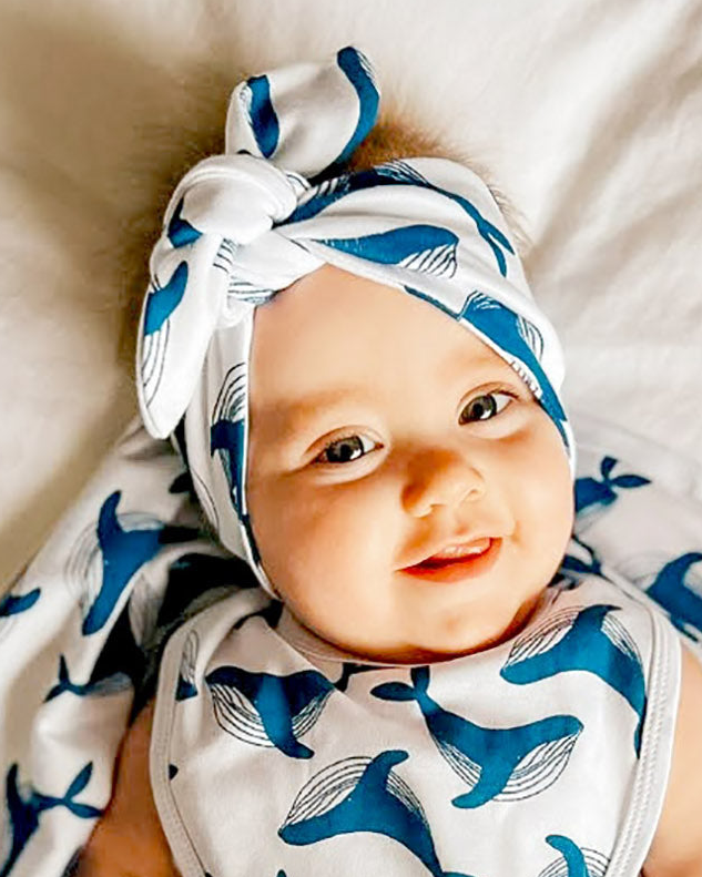 New Arrival Set with Headband - Whale