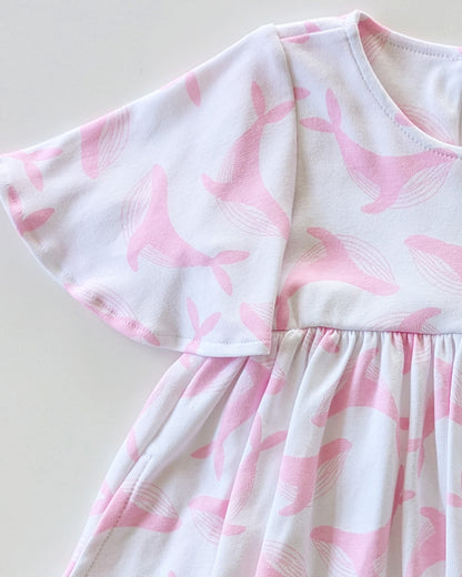 We Fly High Dress - Pink Whale