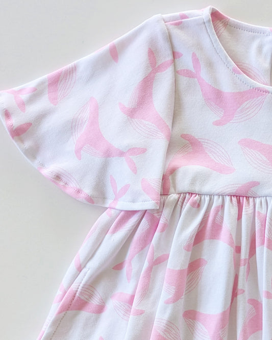 We Fly High Dress - Pink Whale