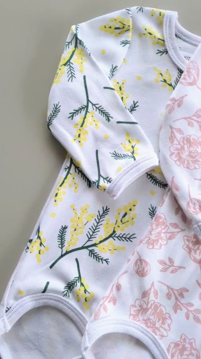 Long Sleeve Bodysuit - Blush Peony