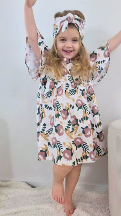 We Fly High Dress - Protea
