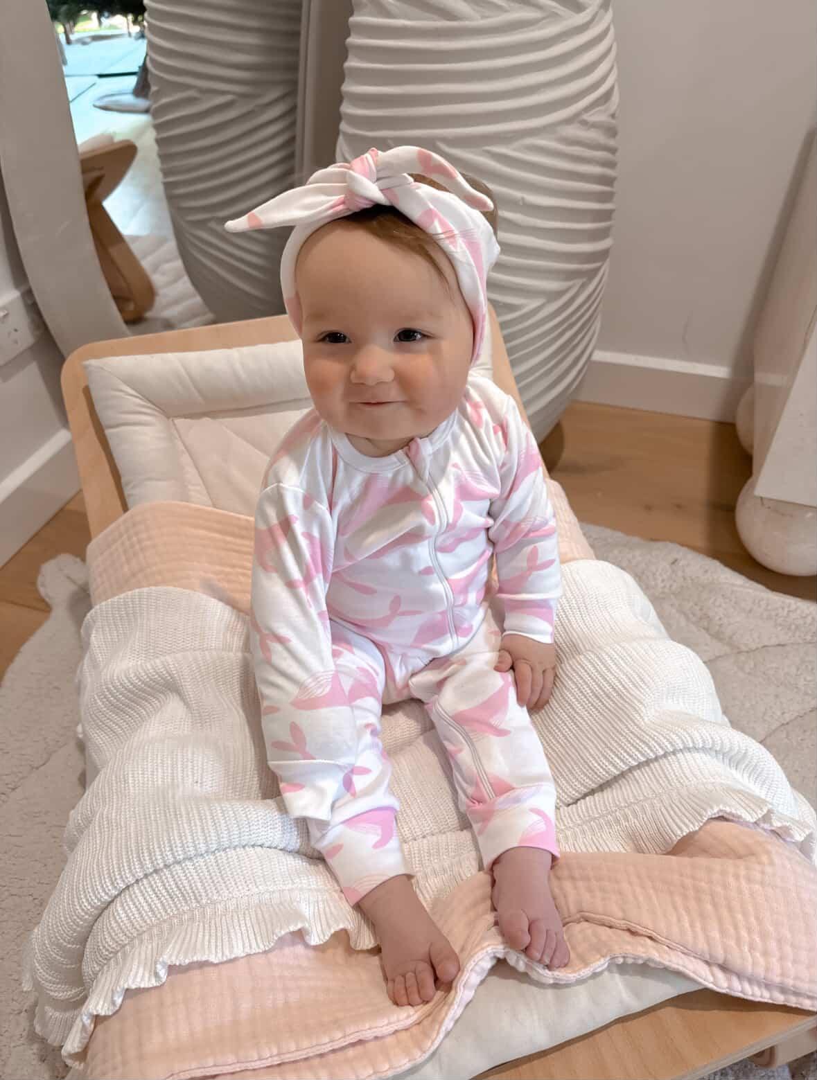 Knot Headband - Pink Whale