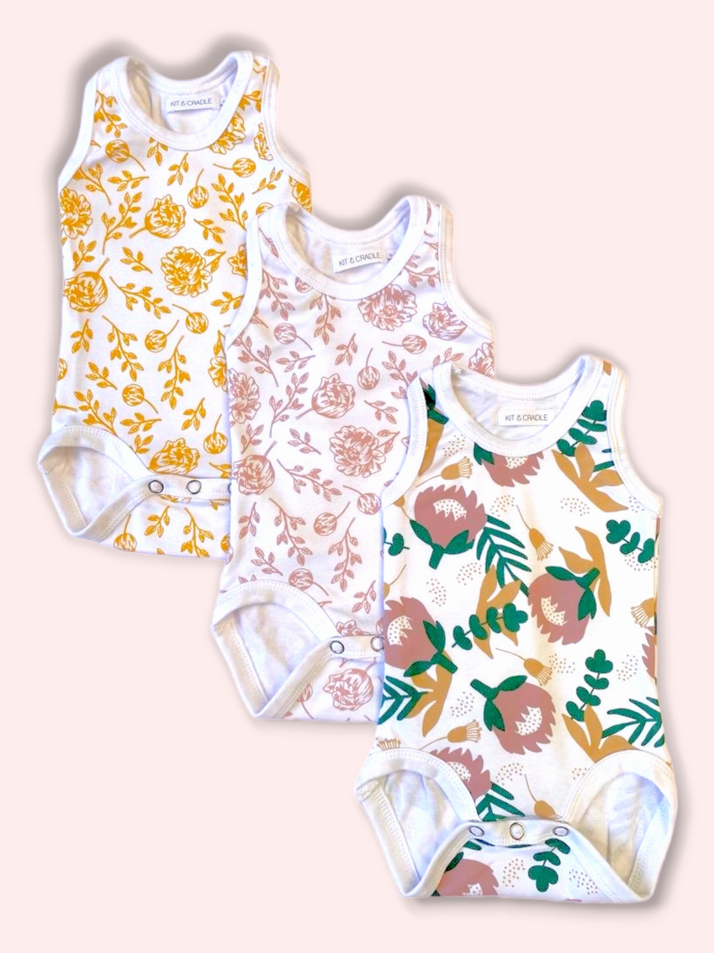 Triple Pack - Singlet Bodysuit Bundle for Girls