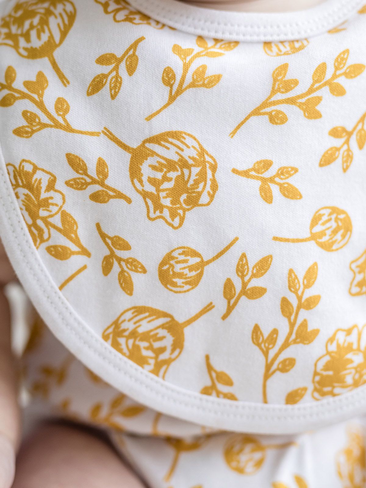 Baby Bib - Golden Peony