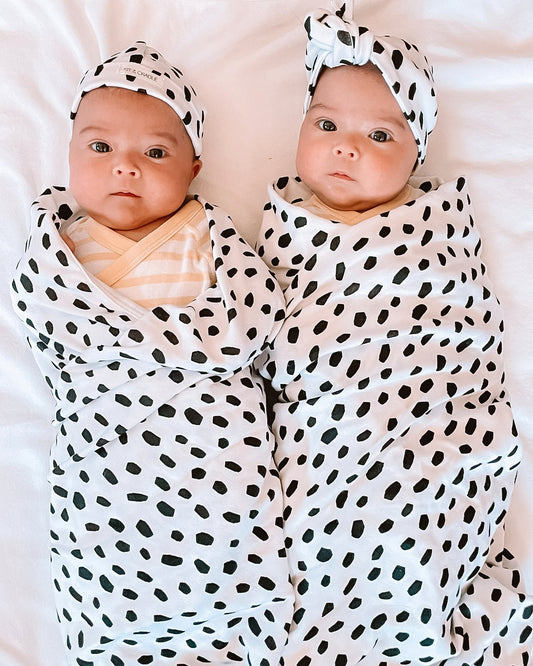 Organic Baby Blanket - Black Cheetah