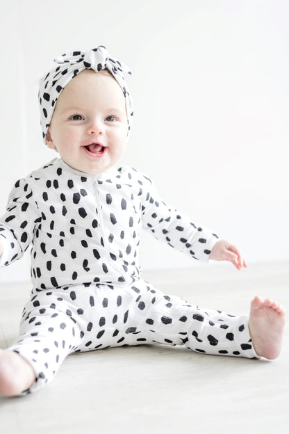 Organic Full Bodysuit - Black Cheetah