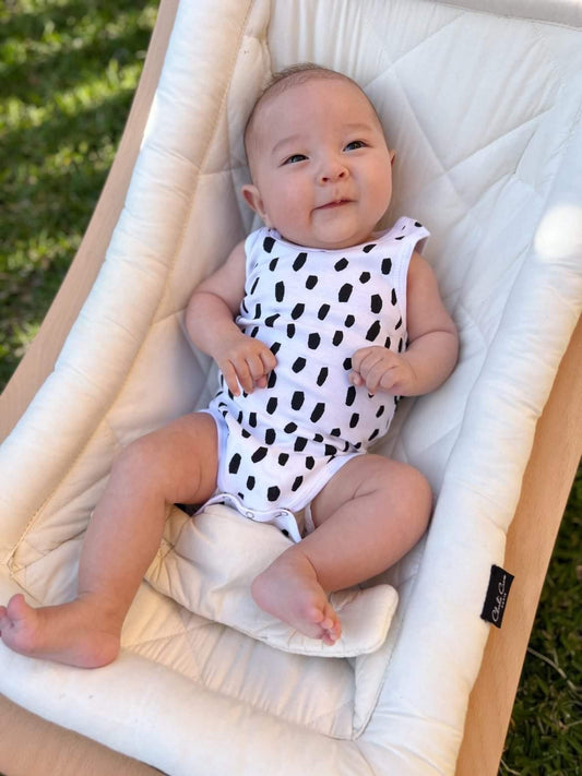 Singlet & Bloomers Set - Black Cheetah