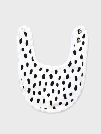 Black Dalmatian Baby Bib Kit & Cradle
