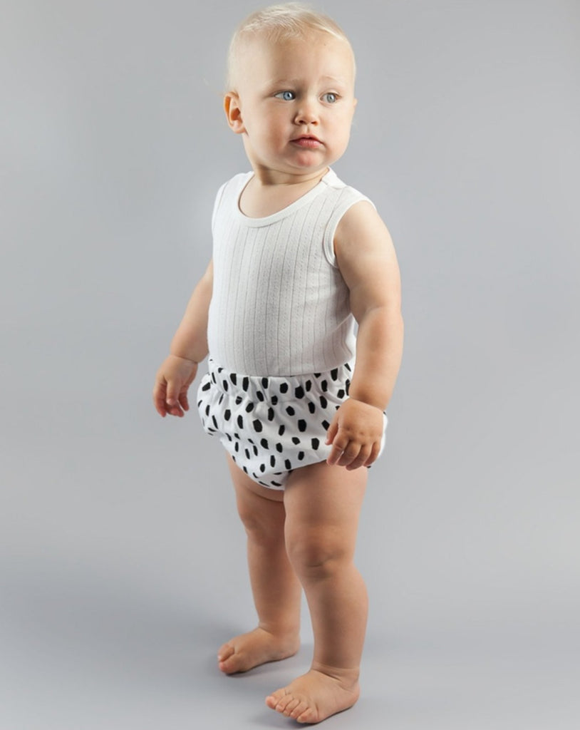 Black Dalmatian Baby Bloomers Kit & Cradle