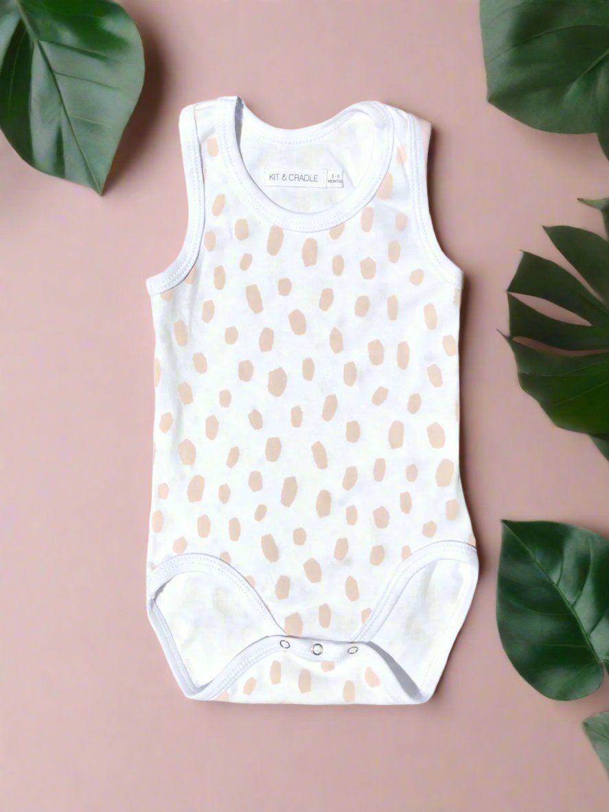 Pink Dalmatian Singlet Bodysuit Kit & Cradle