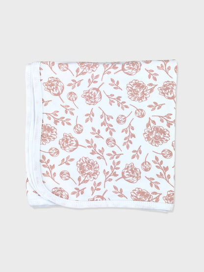 Blush Peony Baby Blanket Kit & Cradle