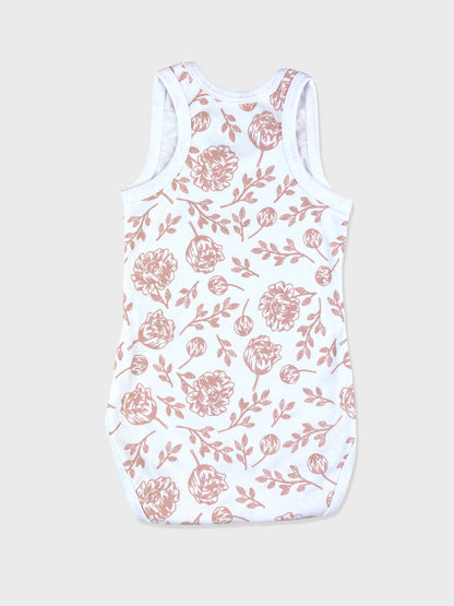 Blush Peony Baby Bodysuit Kit & Cradle