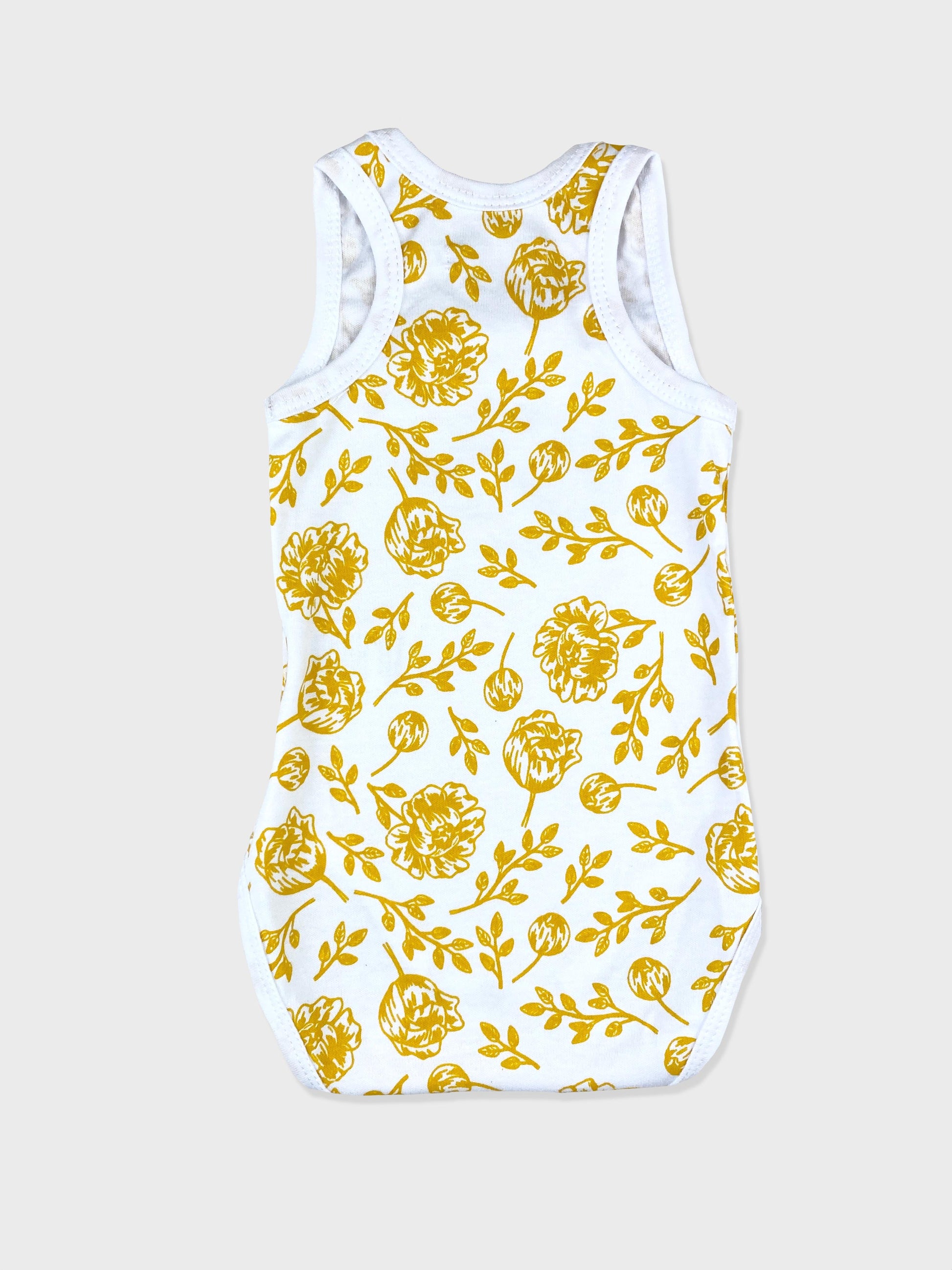 Golden Peony Baby Bodysuit Kit & Cradle