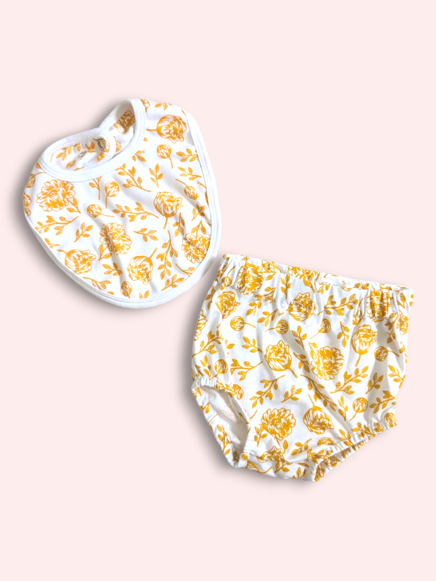 Bib & Bloomers Set - Golden Peony