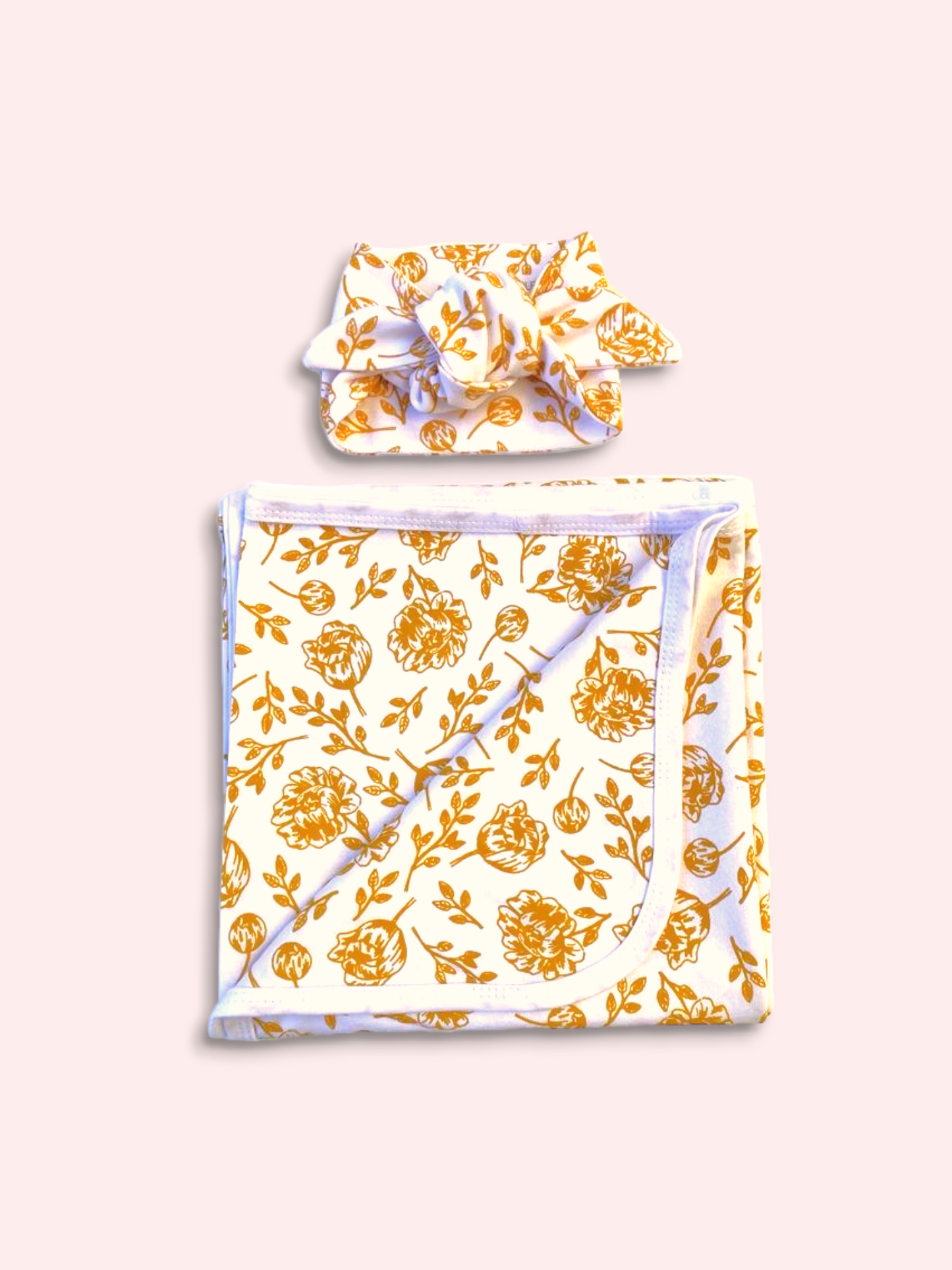 New Arrival Set with Headband - Golden Peony