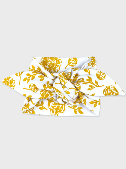 Golden Peony Baby Knot Headband Kit & Cradle
