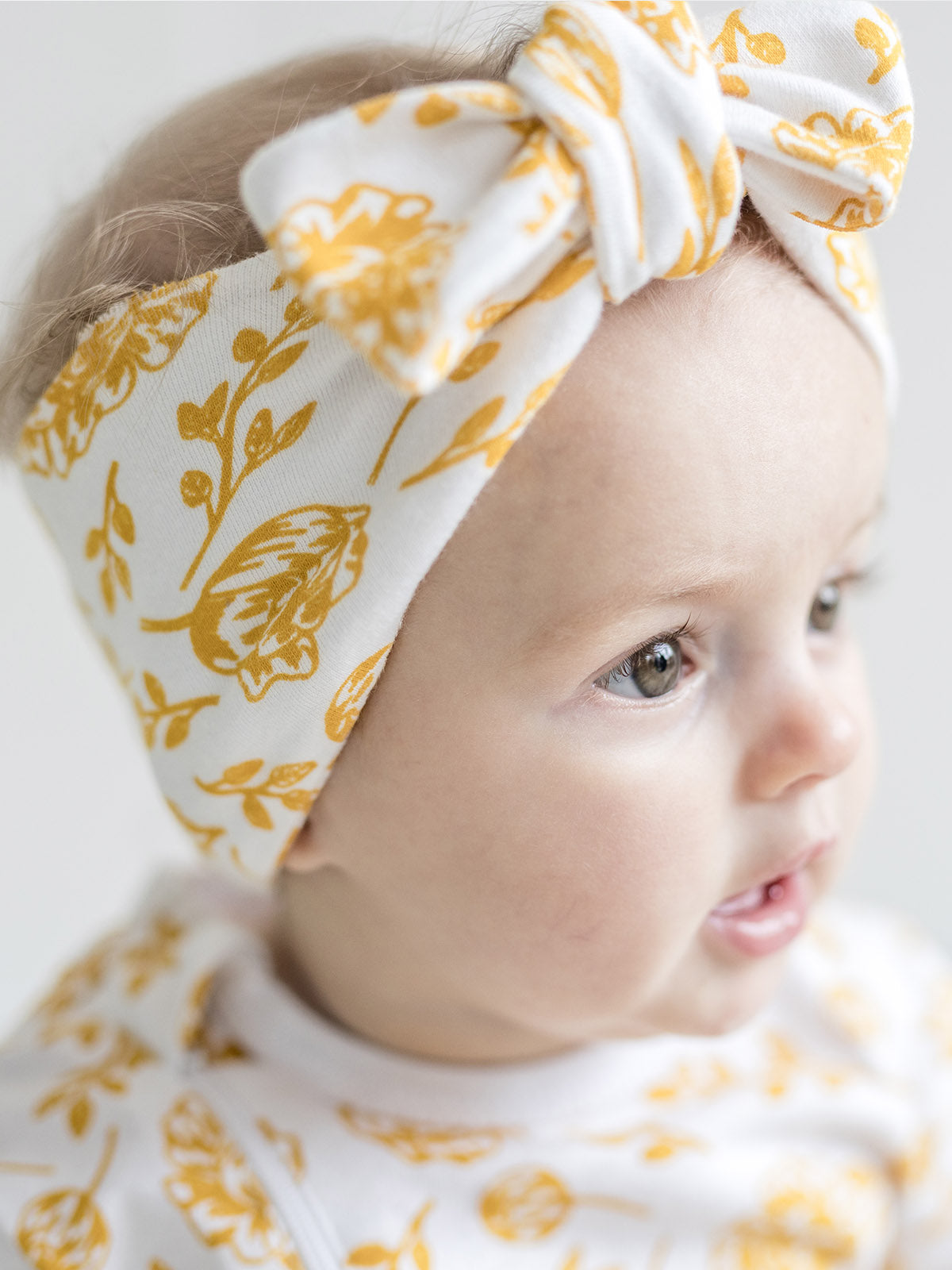 Knot Headband - Golden Peony